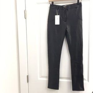 Best Yoga Store Black Faux Leather Pants